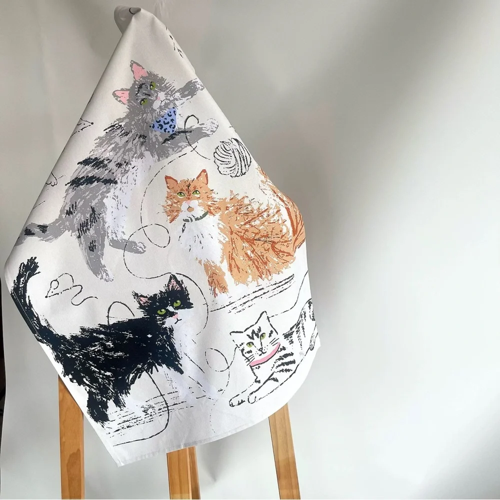 ULSTER WEAVERS 🐾 Feline Friends Cat Kitchen Towel - Picture 6 of 6